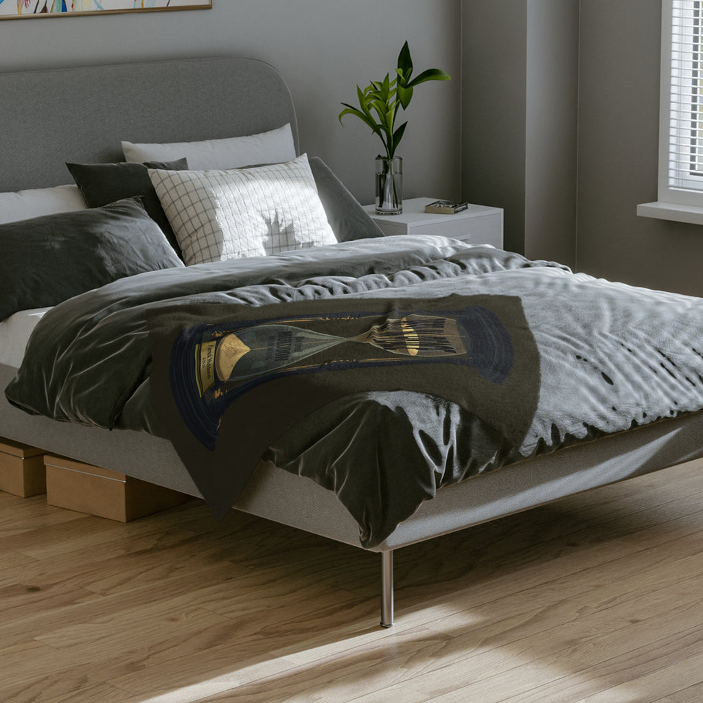 Patrick Muldoon Hourglass  Velveteen Microfiber Blanket - Timepiece  Treasure