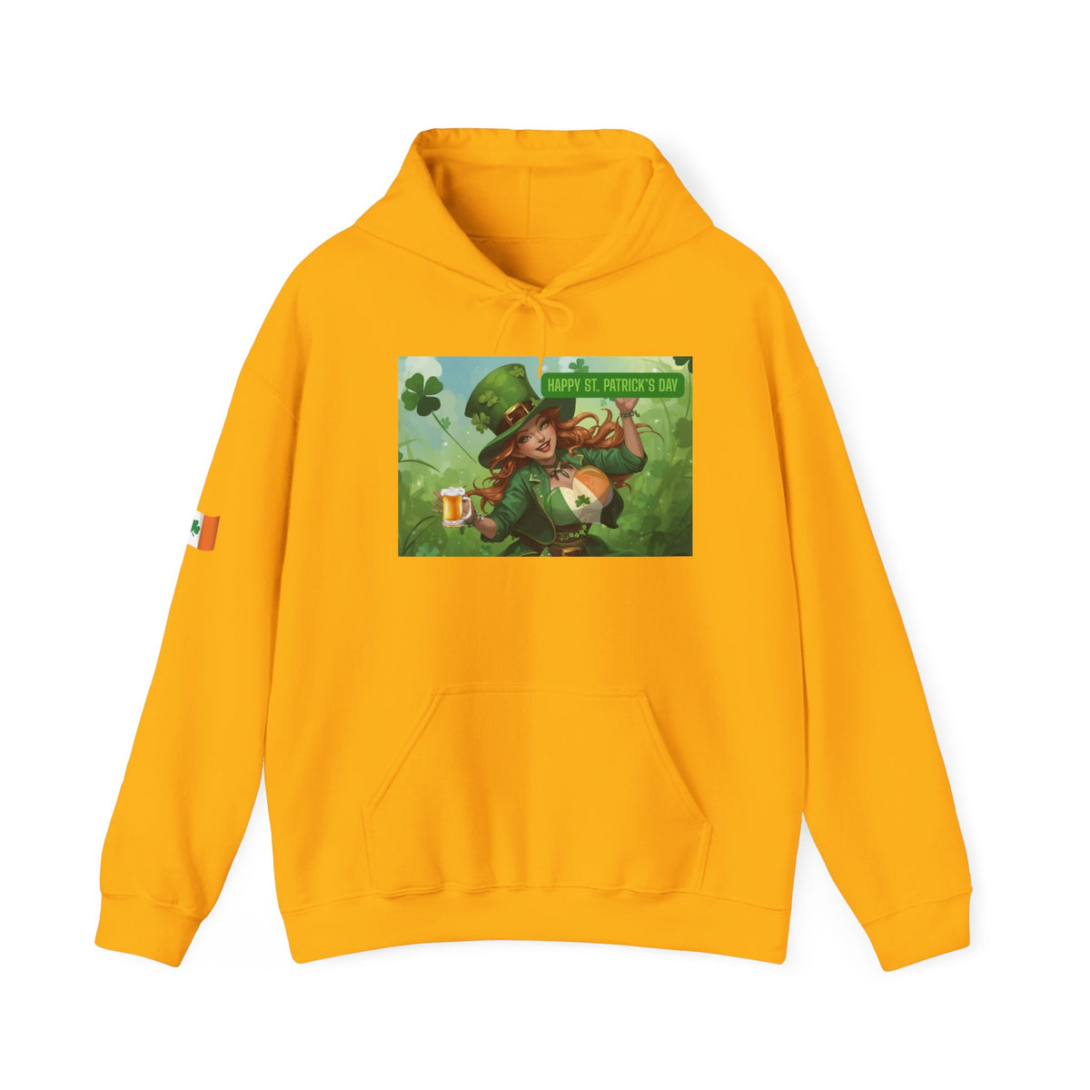 Leprechaun Pot of Gold Hoodie | St. Patrick's Day Shamrock Illustration