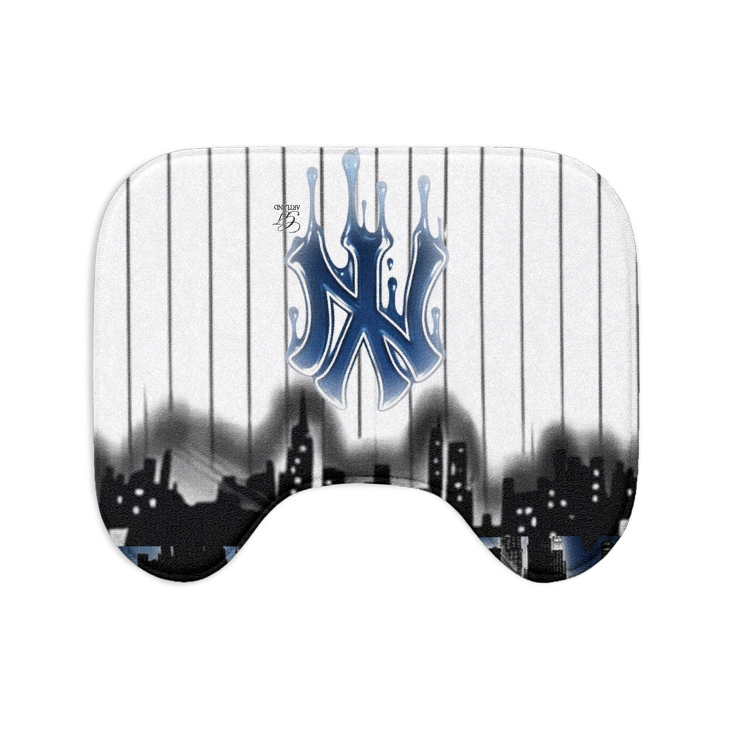 NY Airbrush Yankee Styled Urban Designer Dripping Logo Bath Mat 3-Piece Set by GT Artland