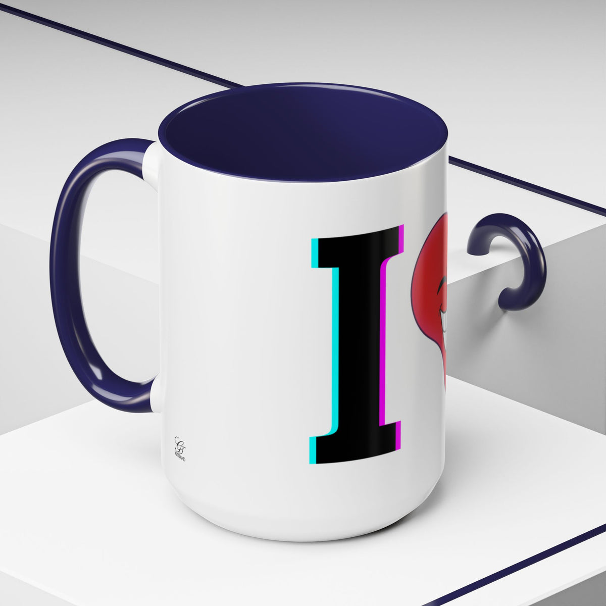Winking Heart Graphic Mug | Accent Coffee Mug 11oz 15oz