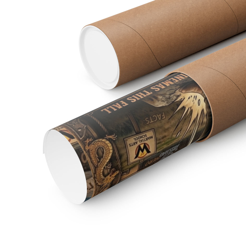 Chuck Norris Movie Poster Matte Vertical Poster | Cowboy Lawman Wall Art by GT Artland