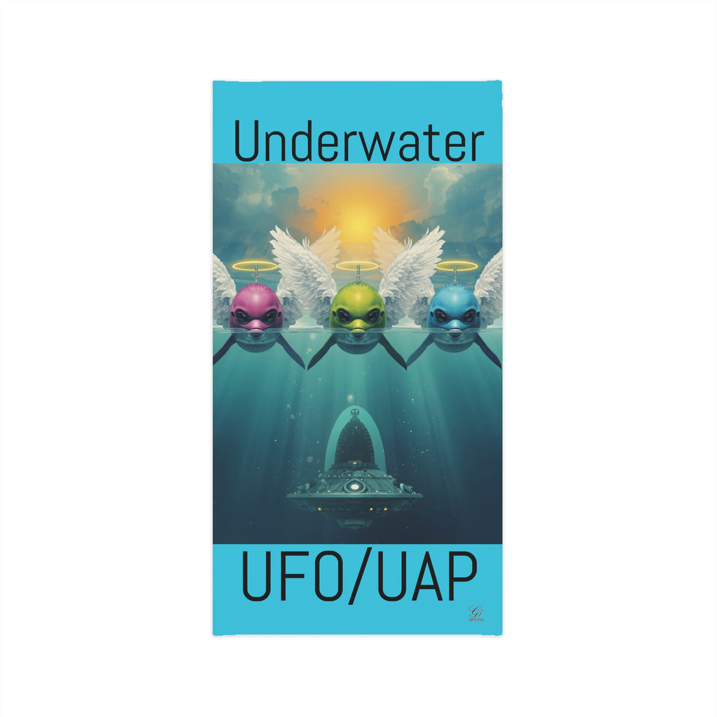 Underwater UAP UFO Neck Gaiter | Alien Sci-Fi Designed Face Mask by GT Artland