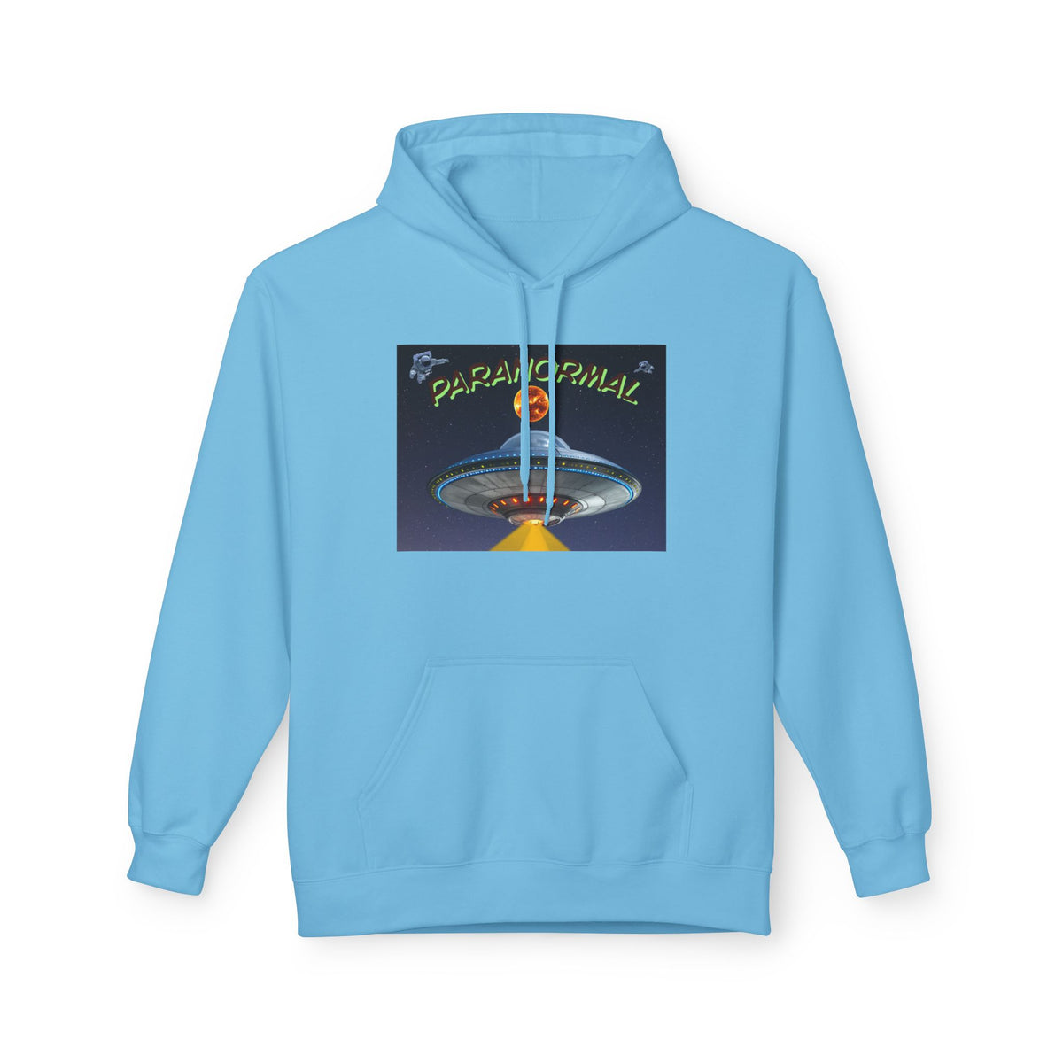 Retro UFO Spaceship Hoodie | Paranormal Alien Abduction Design