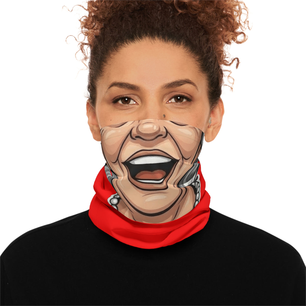 Mz Clause Designer Funny Grandma Face KAREN Gaiter by GT Artland