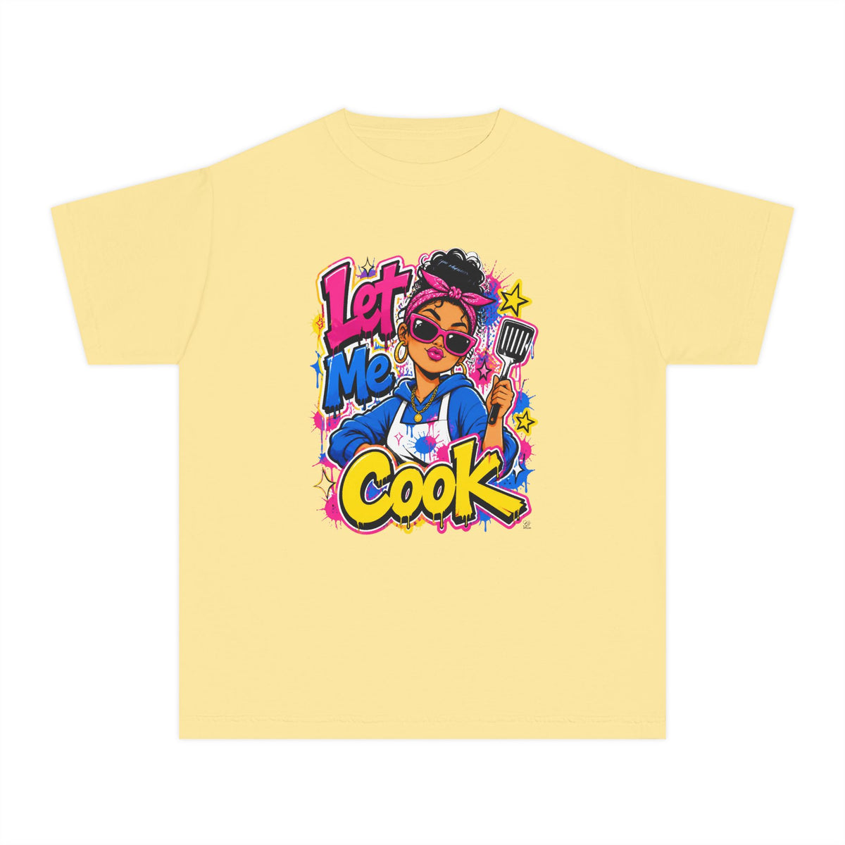 Let Me Cook Cartoon Chef Youth T-Shirt