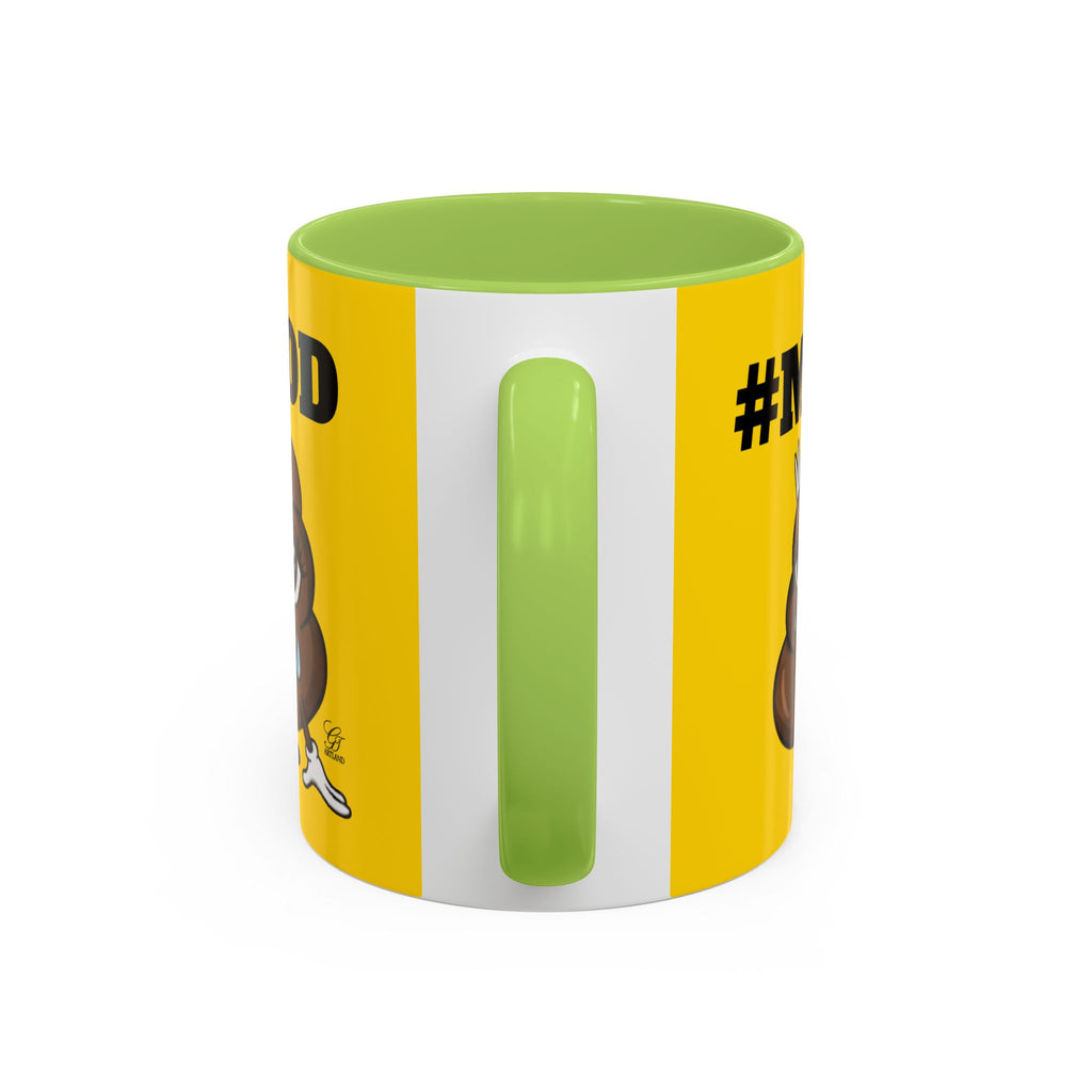 #MOOD Poop Emoji Accent Coffee Mug Yellow Edition — Funny 11/15oz Novelty Mug by GT Artland
