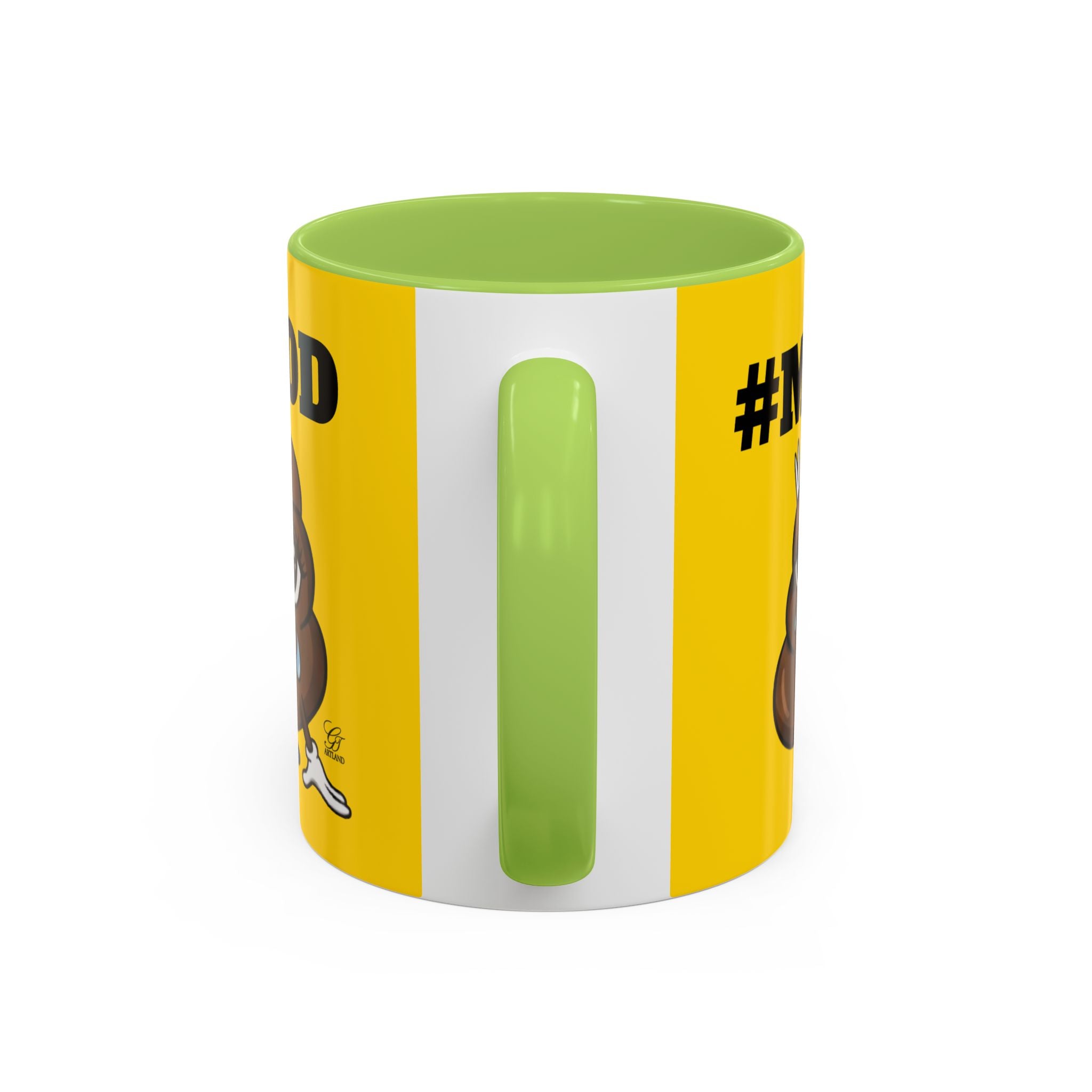 #MOOD Poop Emoji Accent Coffee Mug Yellow Edition — Funny 11/15oz Novelty Mug by GT Artland