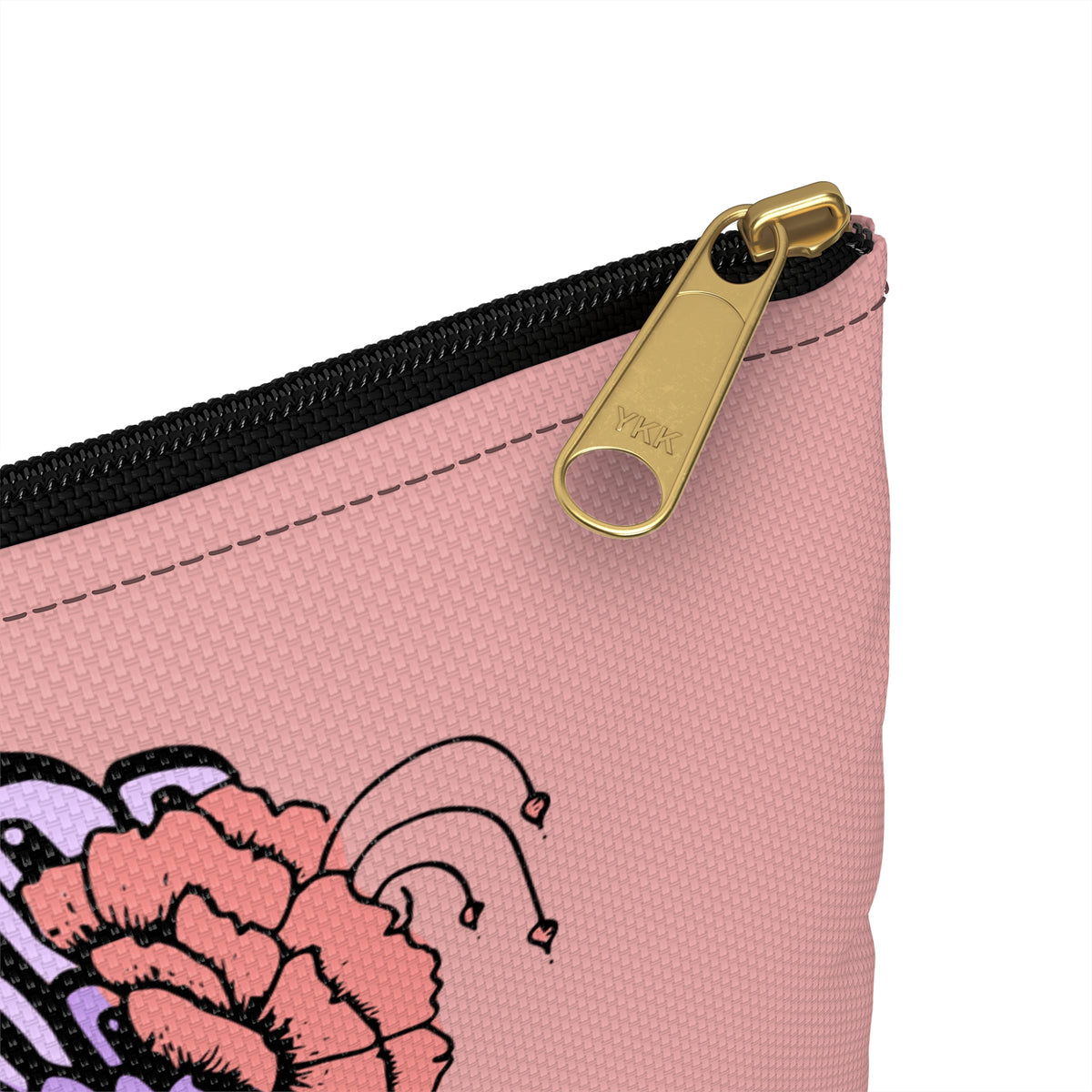 Tropical Floral Seashell Beauty Accessory Pouch - Makeup Bag