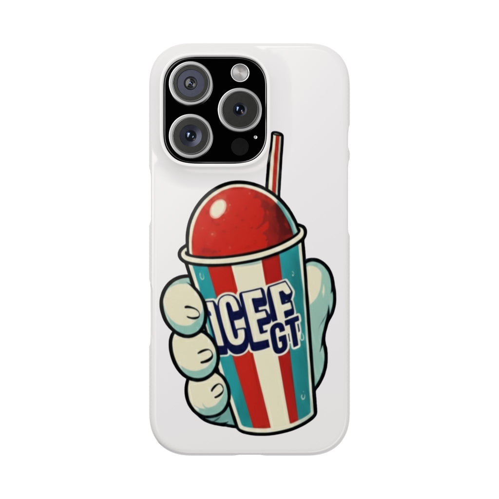 ICEE Slush Cup Slim Phone Case | Red White Blue Slushie