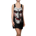 Spooky Cracked Mask Evil Dummy Halloween Dark Horror Designer Dress | Racerback  by GT Artland