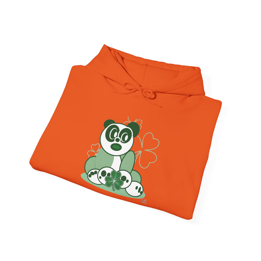 Green Panda with Bamboo Hoodie