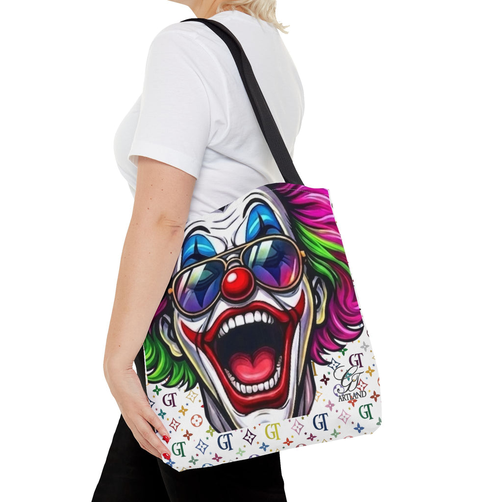 GT Soldier Designer Colorful Clown Face Tote Bag by GT Artland