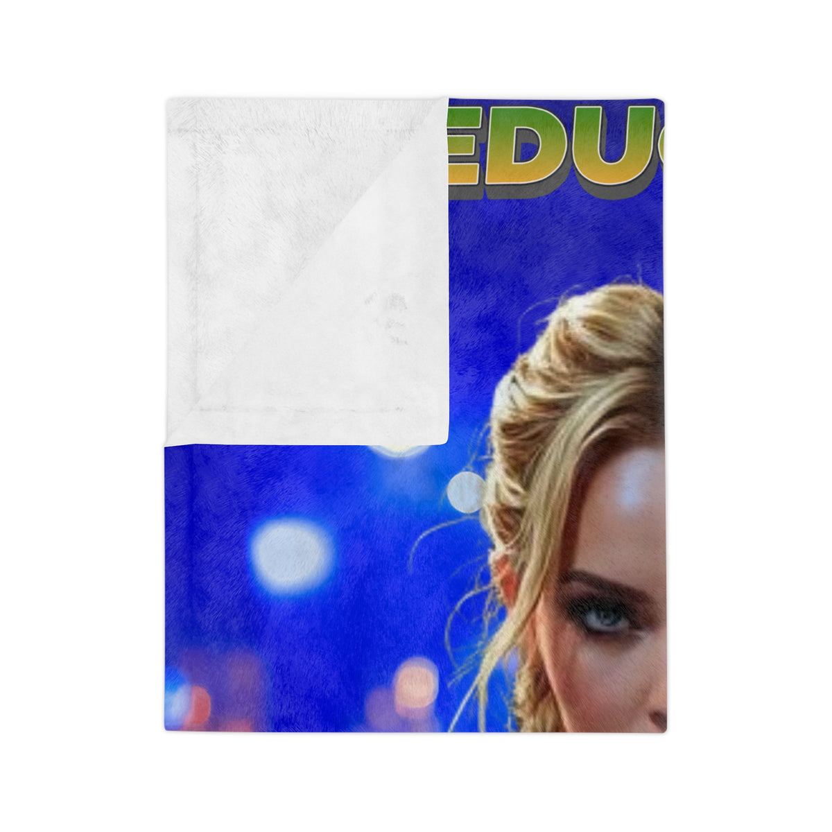"Seductive" Blonde Velveteen Microfiber Blanket - Throw