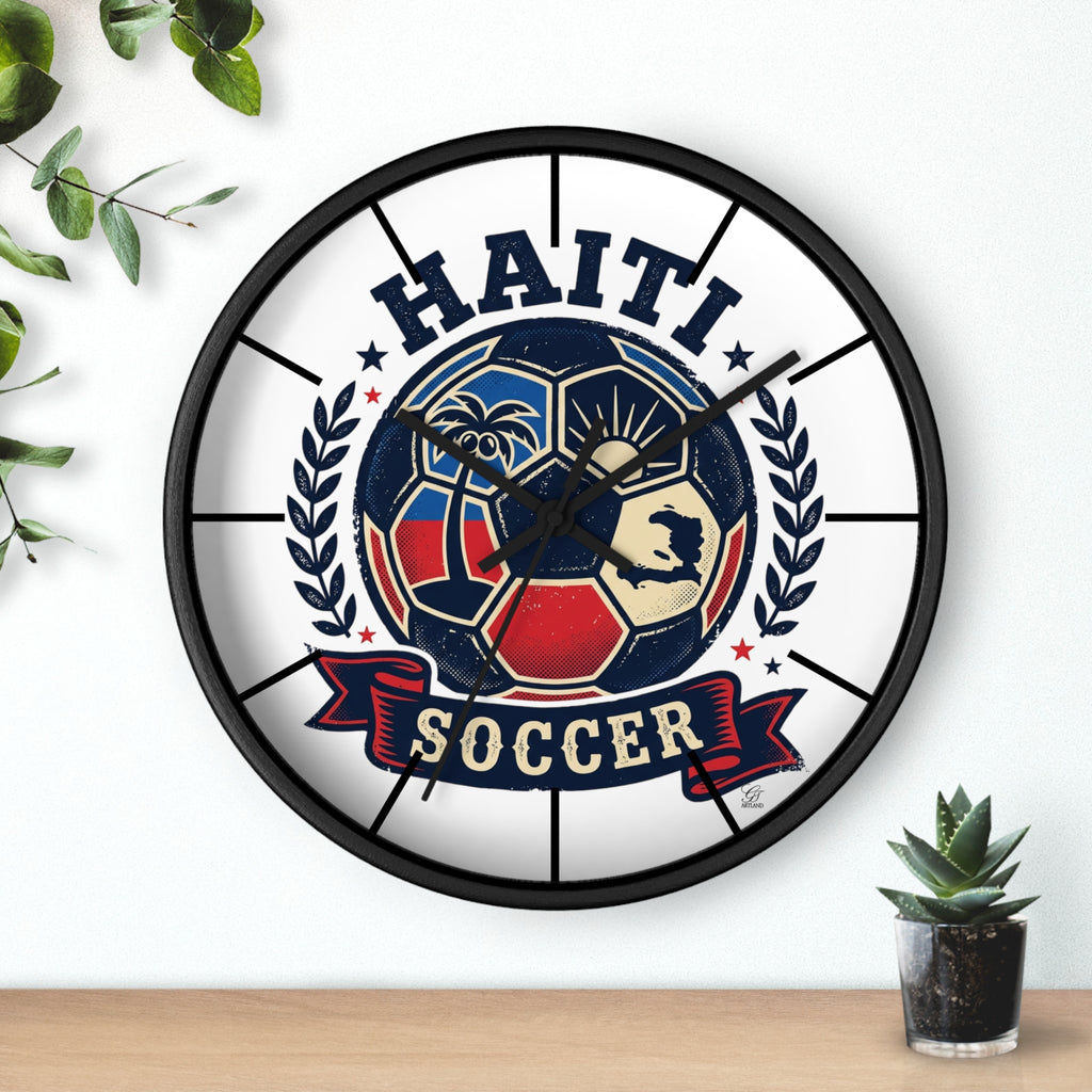 Haitian Soccer Ball Wall Clock