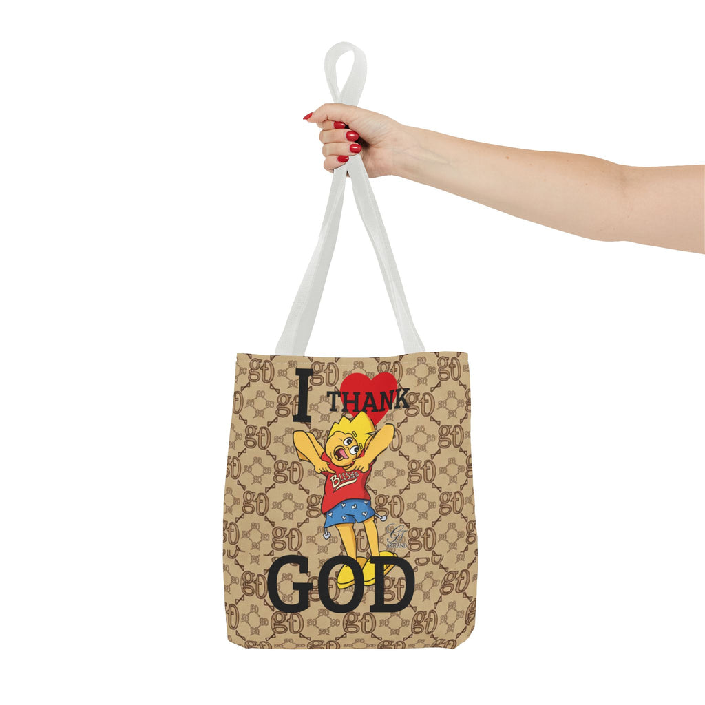 I  Thank God Tote Bag | URBAN CARTOON BY GT ARTLAND