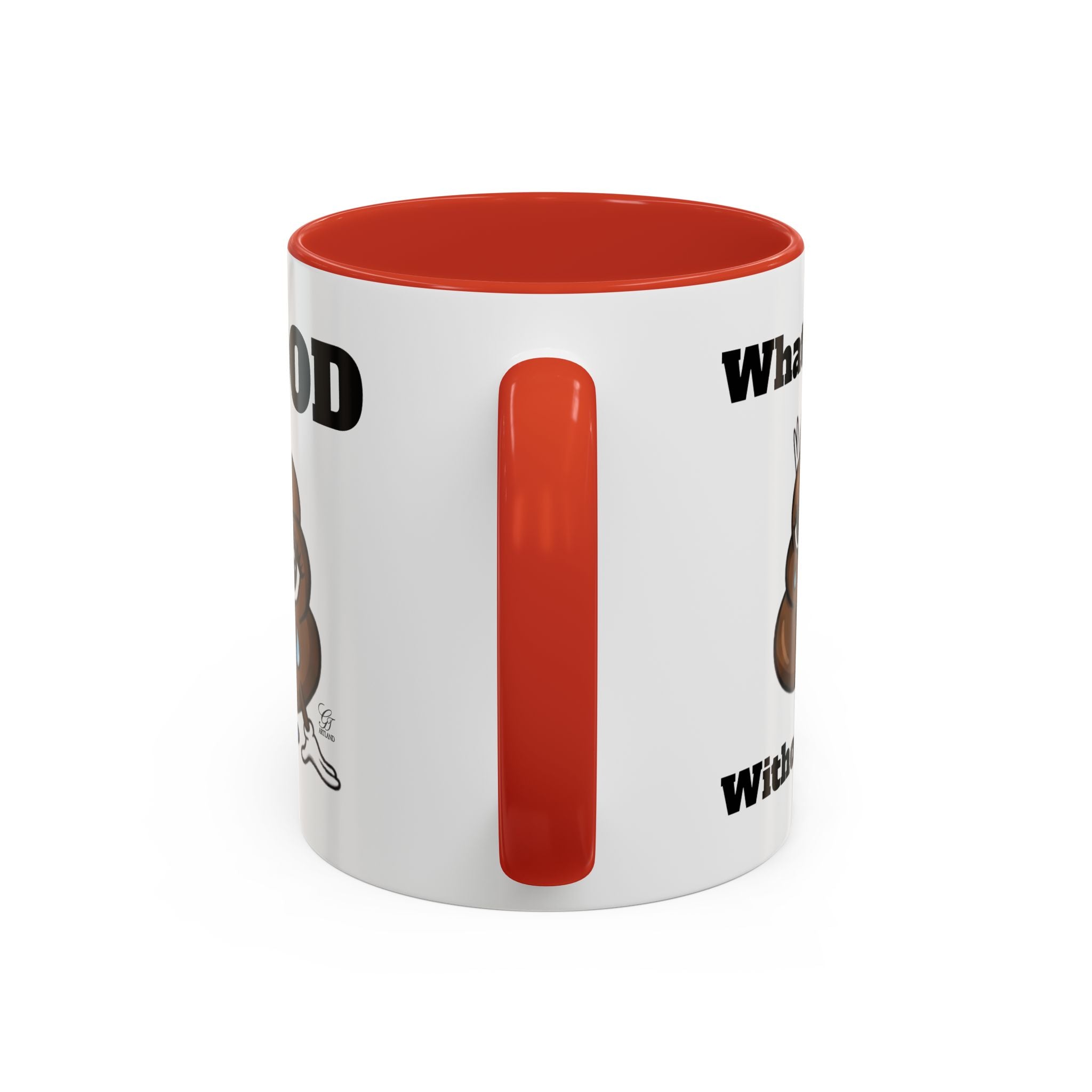 #MOOD Winnie without the poo Funny Poop Emoji Accent Coffee Mug – 11/15oz Novelty Gift by GT Artland