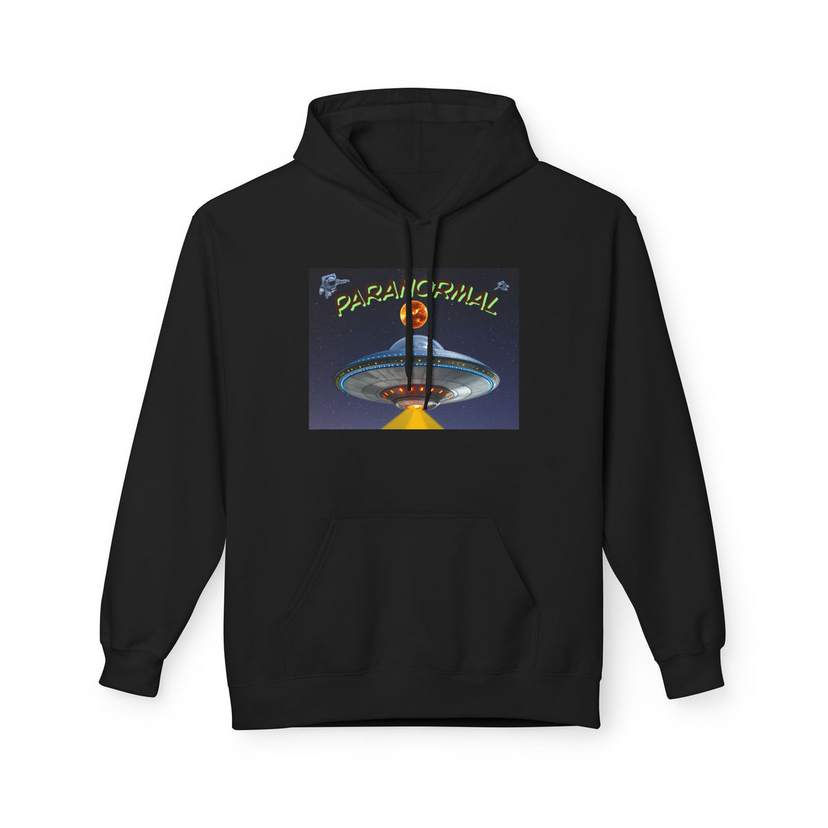Retro UFO Spaceship Hoodie | Paranormal Alien Abduction Design