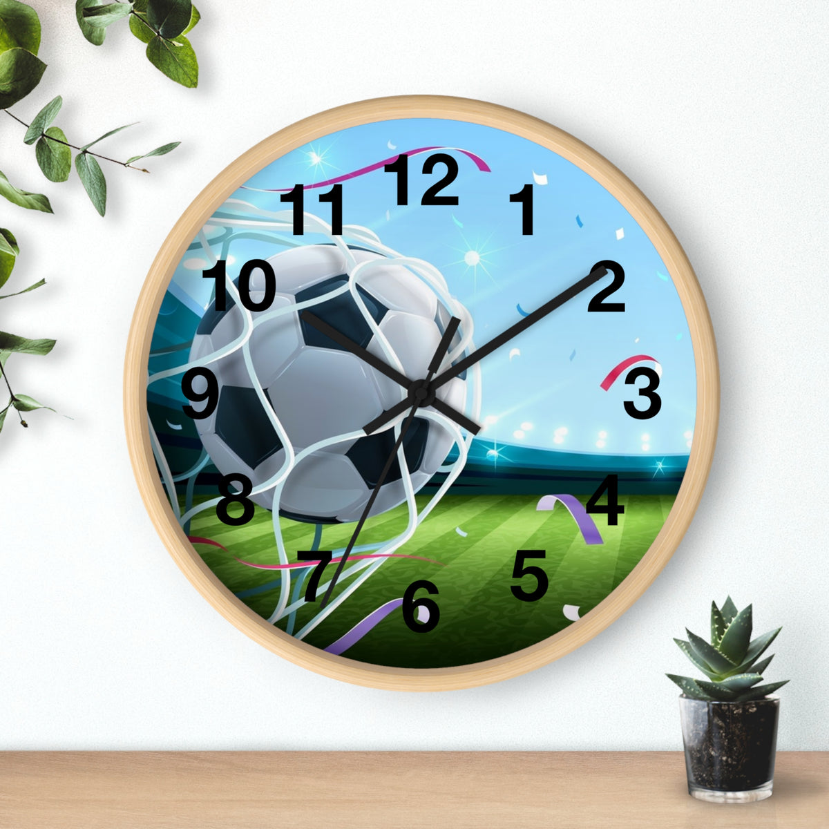 Soccer-Football Wall Clock