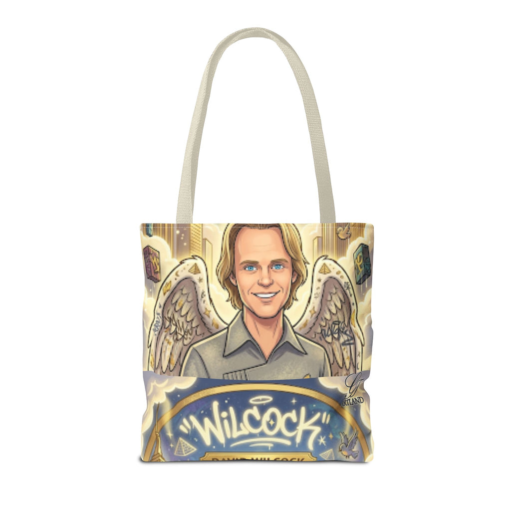 Wilcock Angel Wings Portrait Tote Bag – Illustrated Memorial/Tribute Carryall by GT Artland