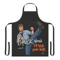 Chuck Norris I'll Kick Your Butt Apron | Humor Cooking Apron by GT Artland
