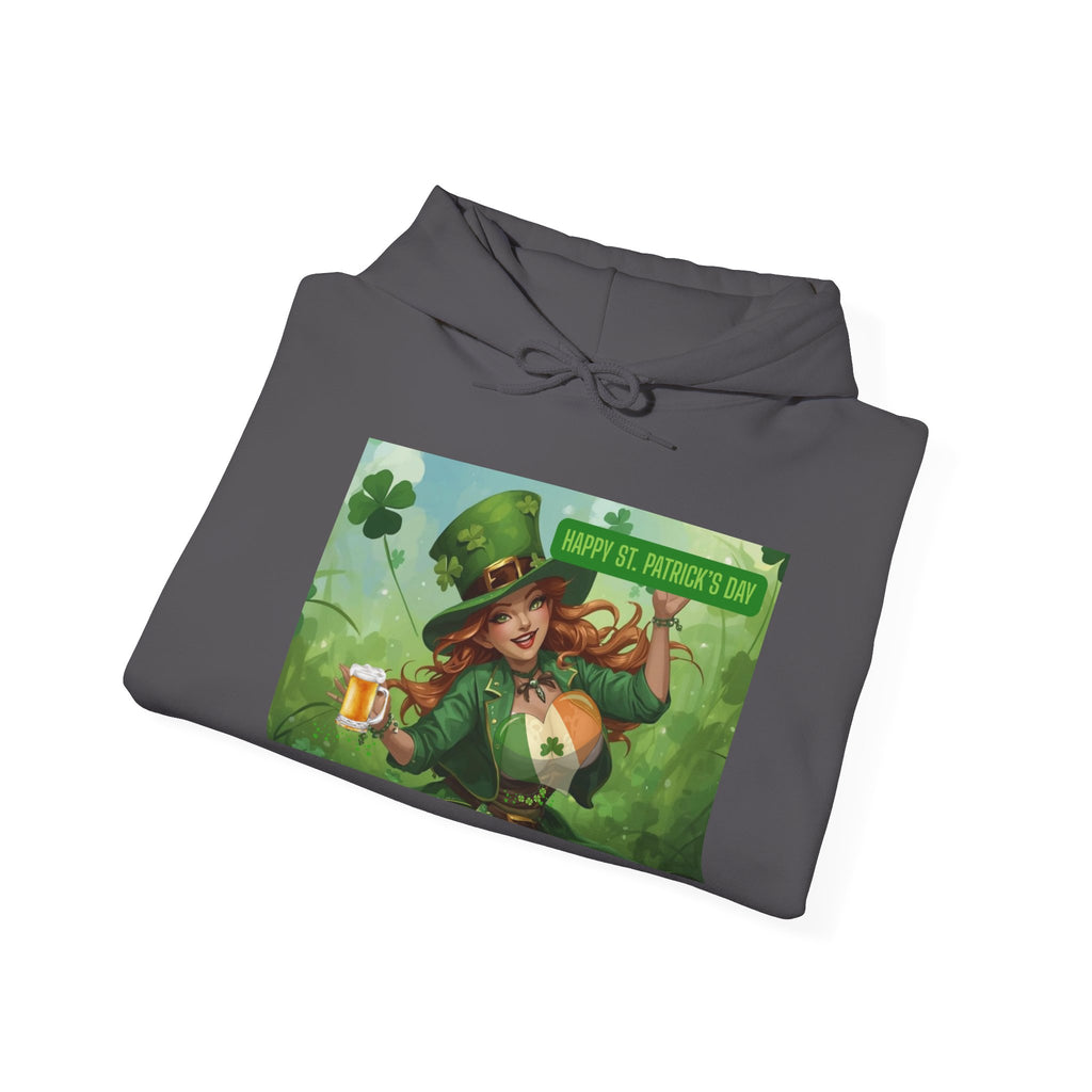 Leprechaun Pot of Gold Hoodie | St. Patrick's Day Shamrock Illustration