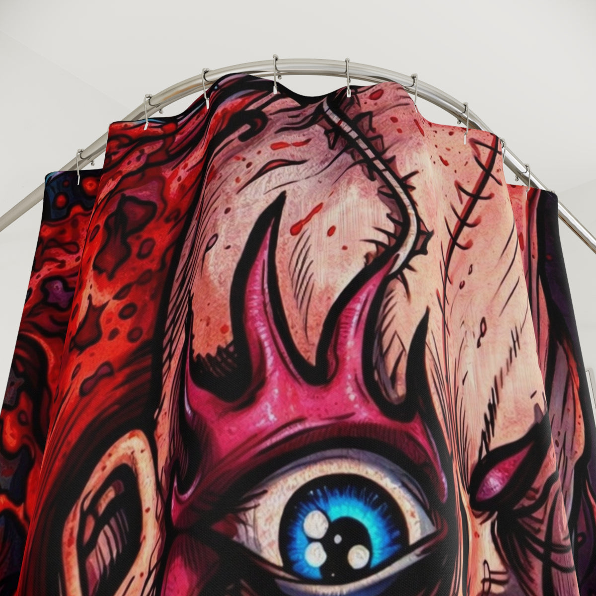 Playtime's Over Designer Airbrush Edition Shower Curtain by GT Artland
