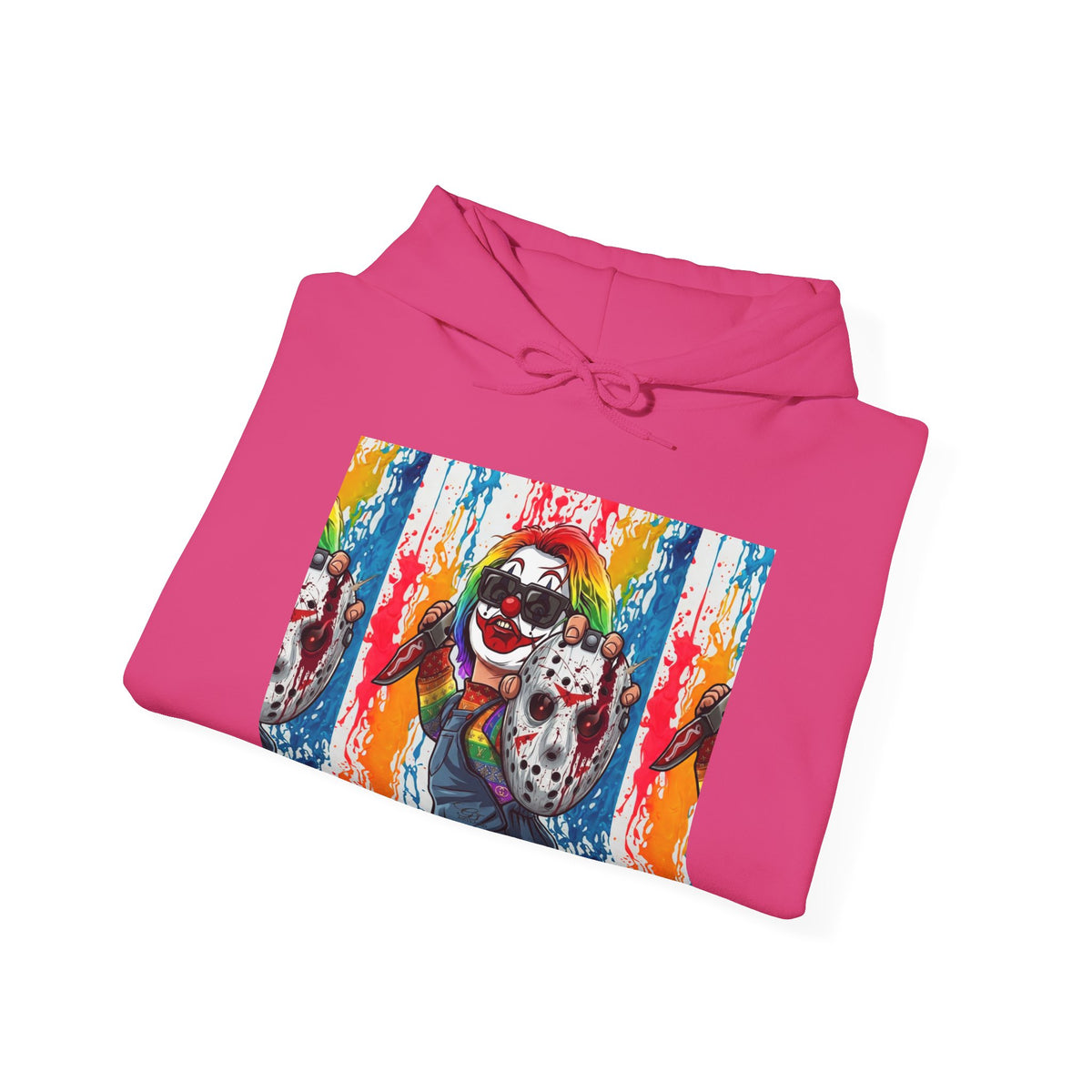 Rainbow Slasher Unisex Heavy Blend Hooded Sweatshirt by GT Artland