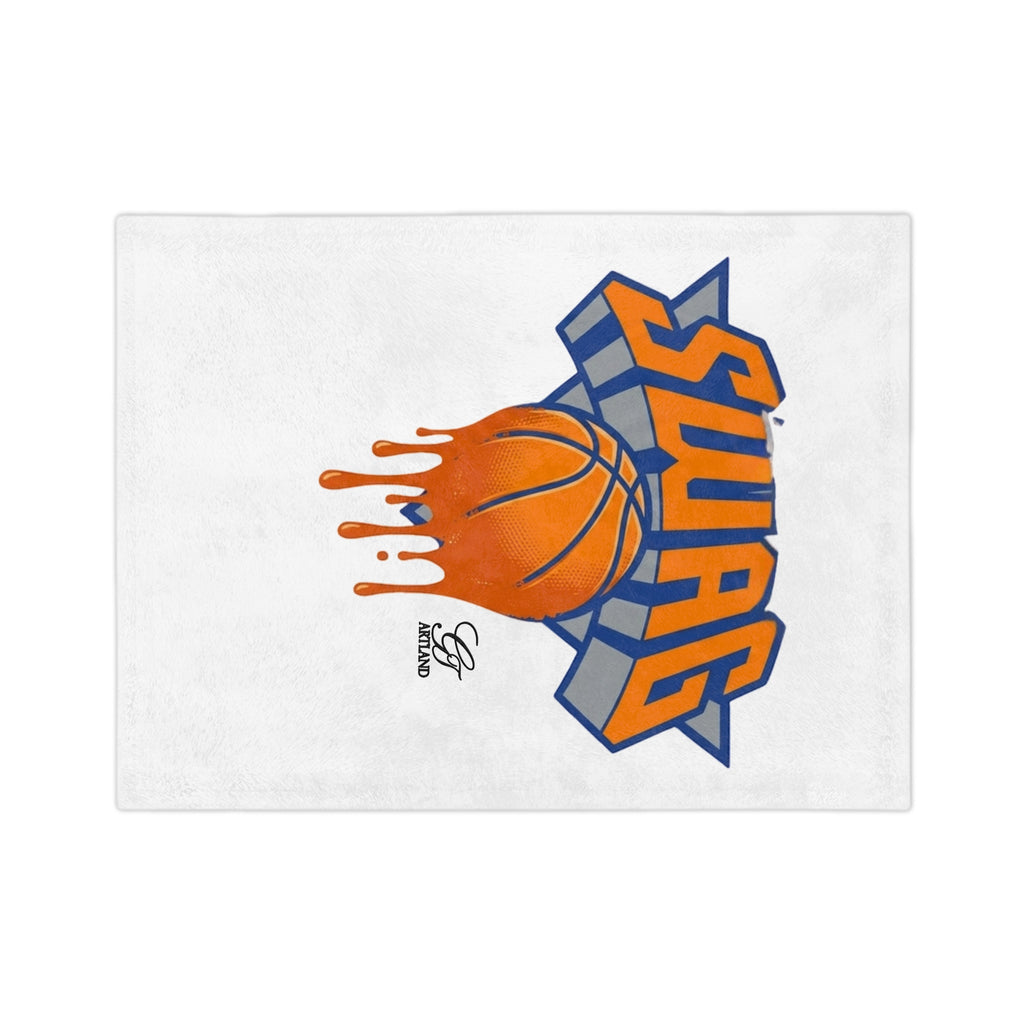 Dripping Basketball SWAG Blanket | Velveteen Microfiber Blanket by GT Artland