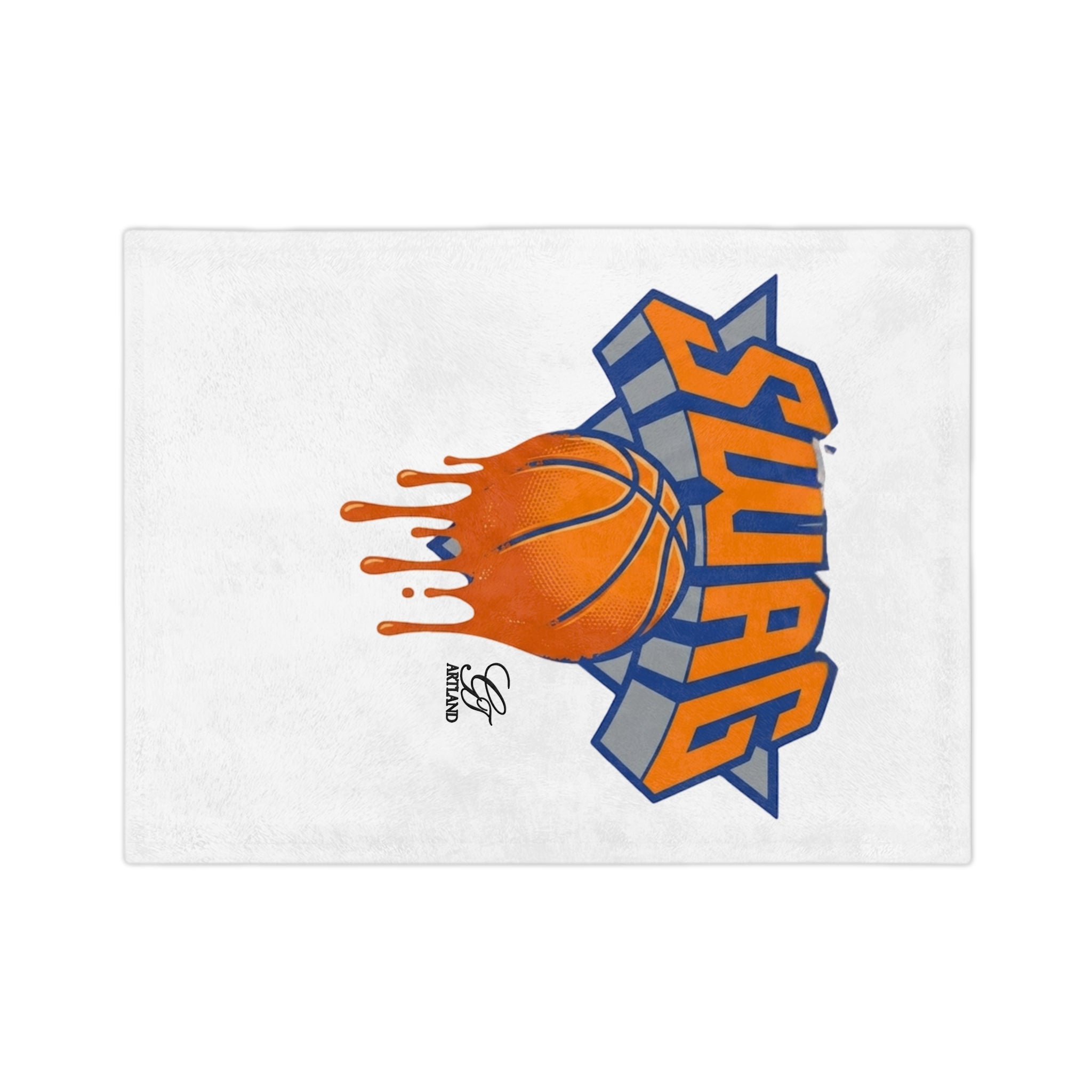 Dripping Basketball SWAG Blanket | Velveteen Microfiber Blanket by GT Artland