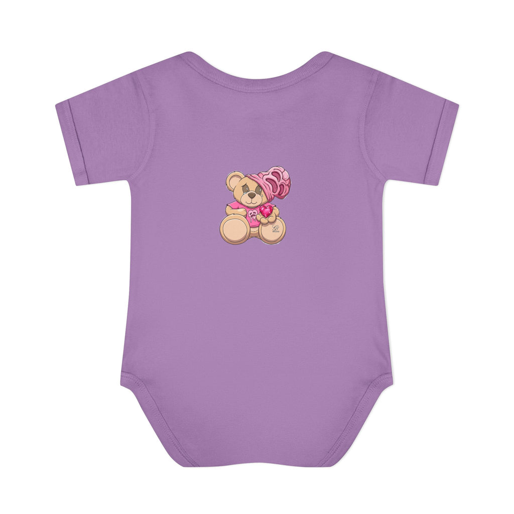 Pink Heart Teddy Bear Infant Bodysuit by GT Artland
