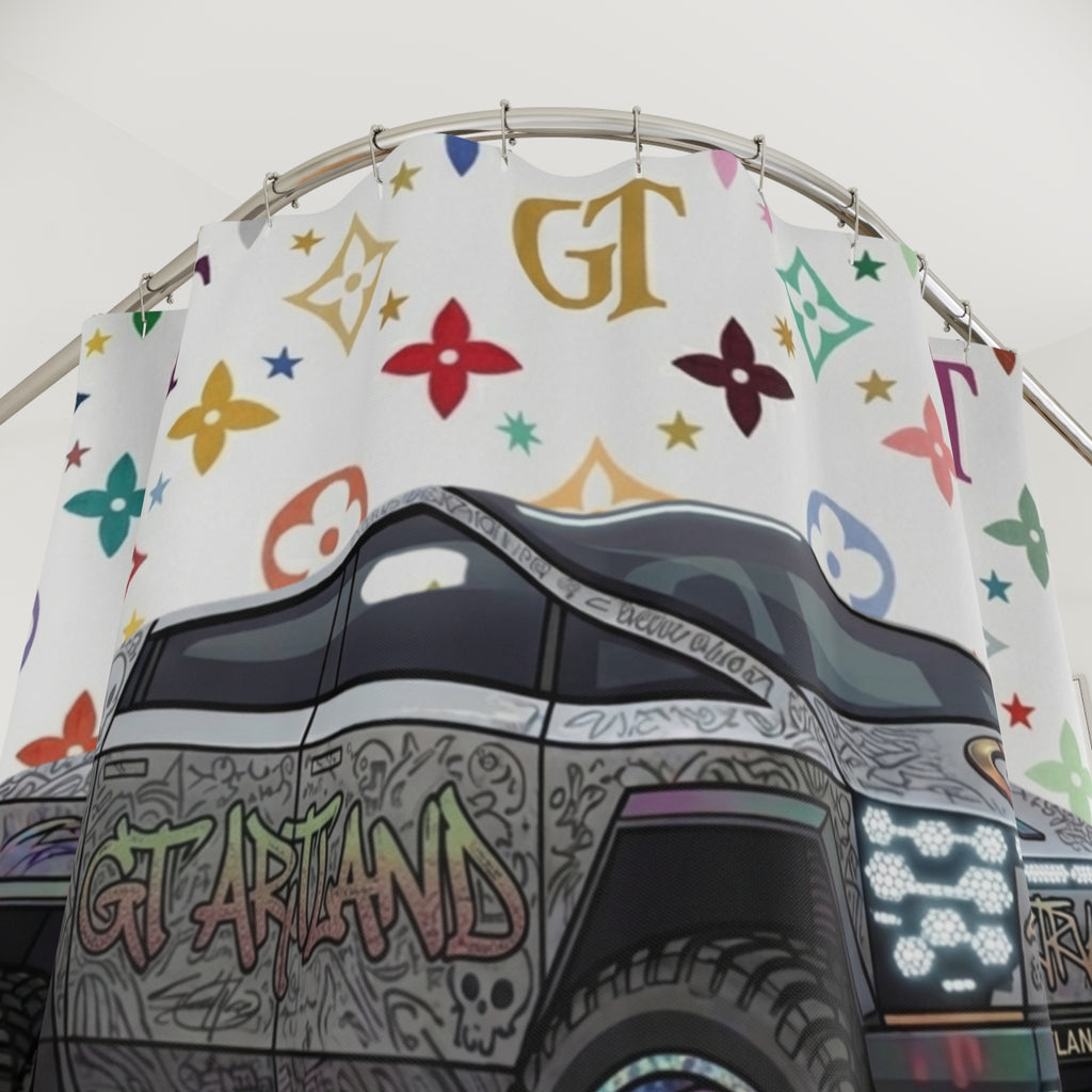 Monster Truck Shower Curtain by GT Artland
