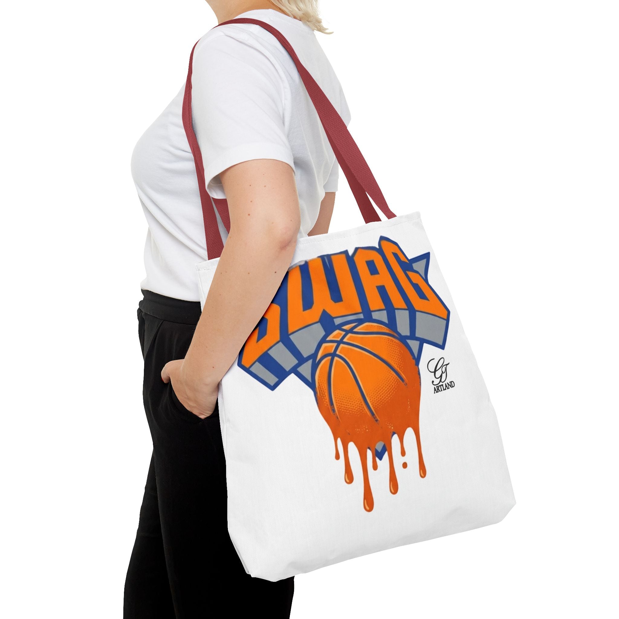 Swag Dripping Basketball tote bag | Sports Graphic Tote by GT Artland