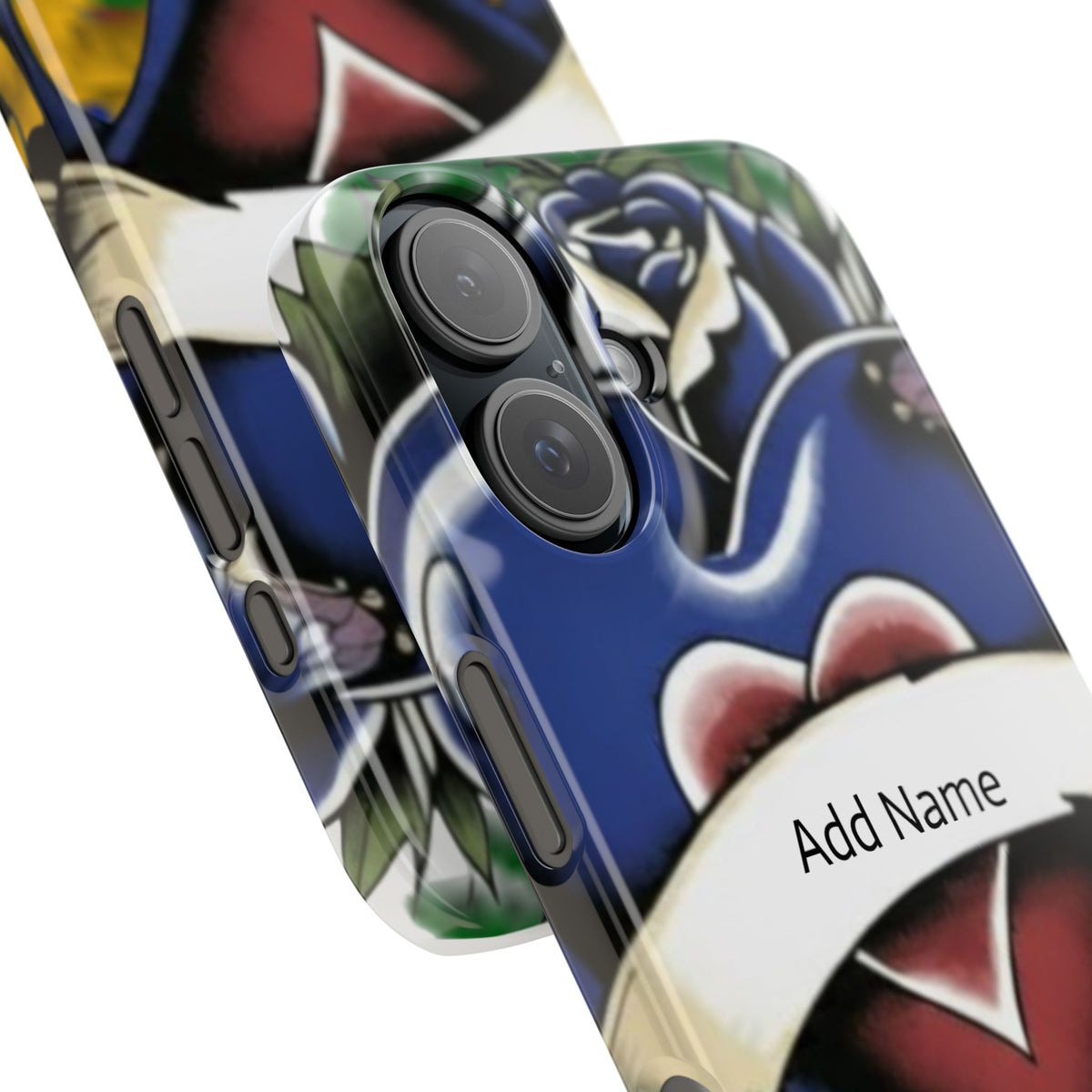 Blue Rose Garden Urban Styled Illustration Slim Phone Case |  by GT Artland