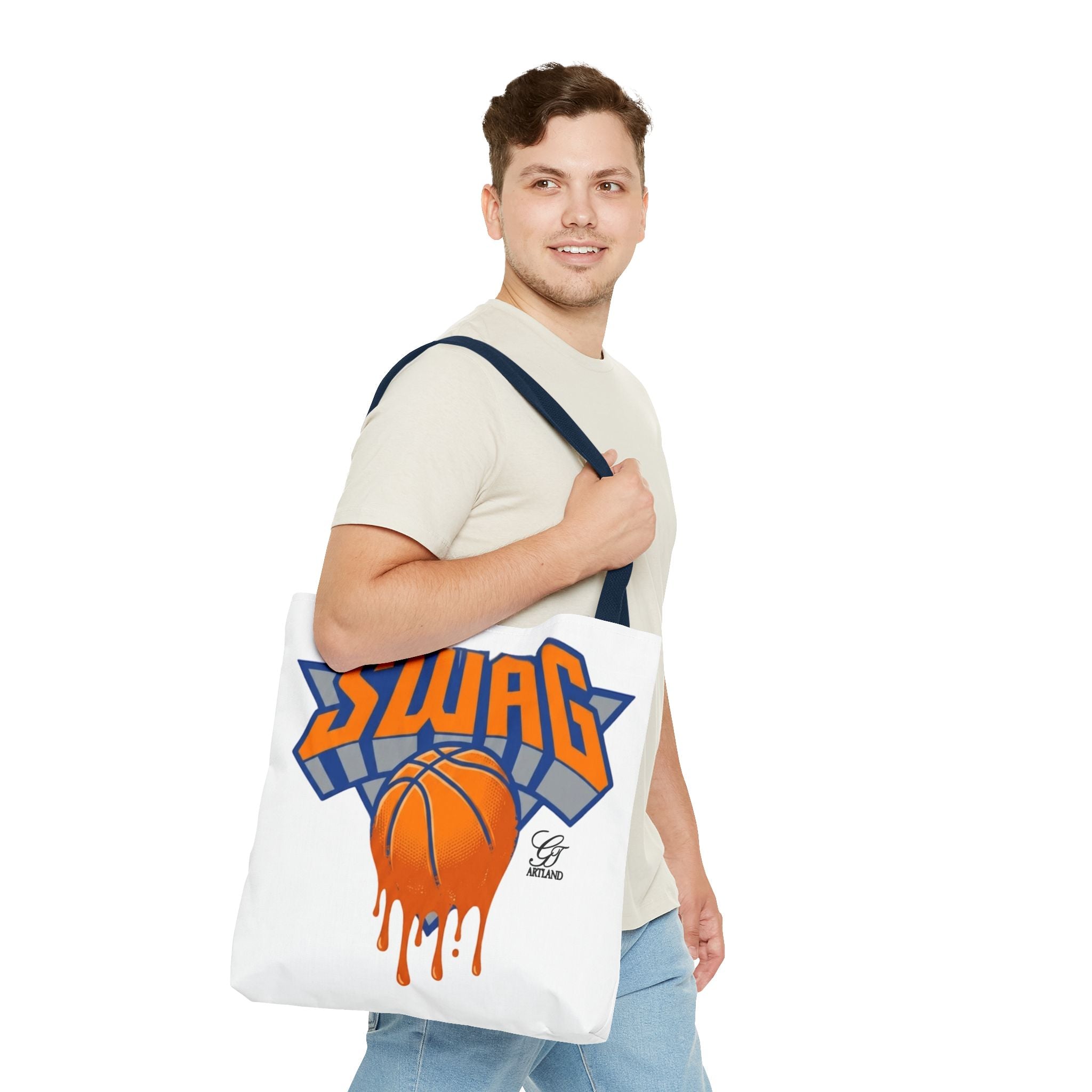 Swag Dripping Basketball tote bag | Sports Graphic Tote by GT Artland