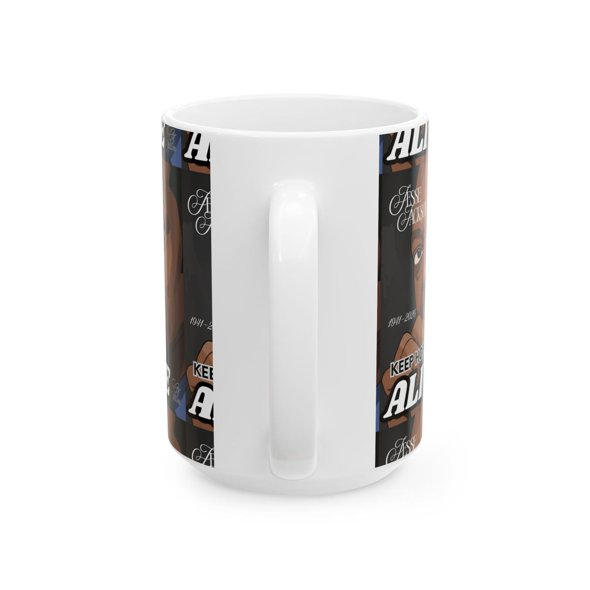 Keep Hope Alive illustration Mug | Jesse Jackson portrait, political tribute
