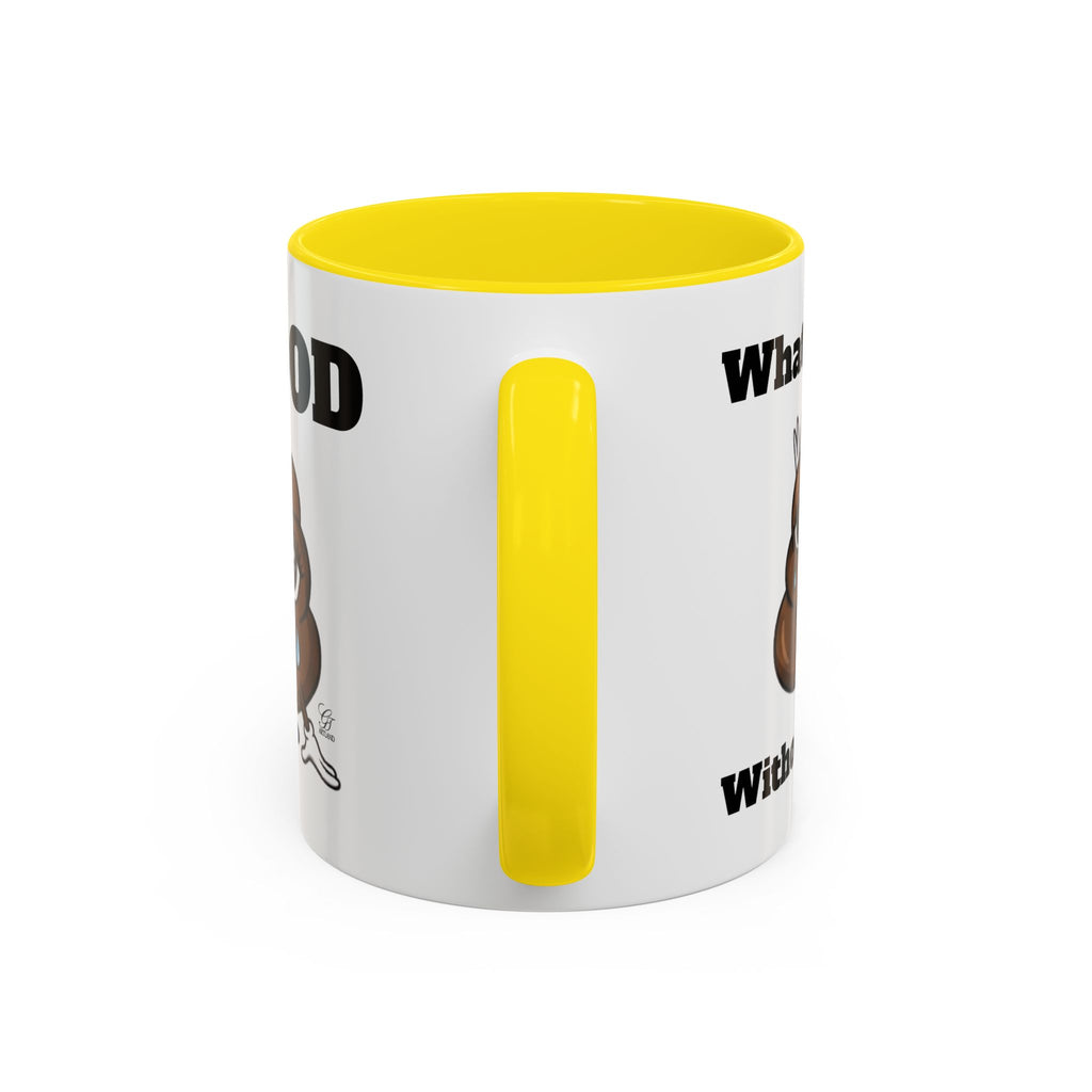 #MOOD Winnie without the poo Funny Poop Emoji Accent Coffee Mug – 11/15oz Novelty Gift by GT Artland