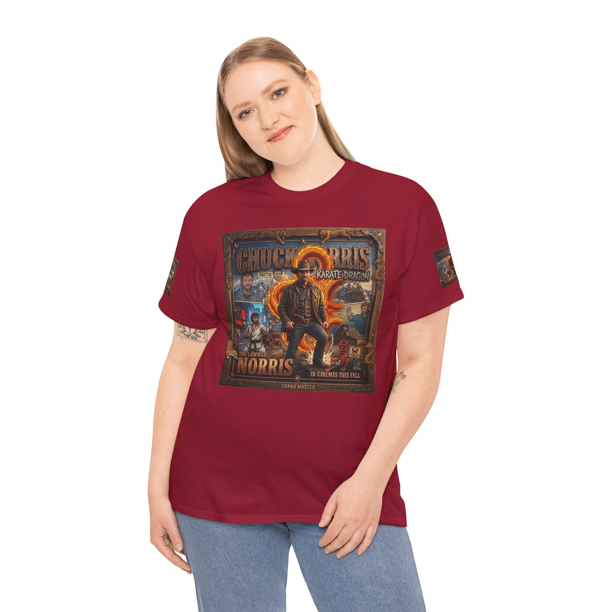 Retro Action Movie Poster T-Shirt | Vintage Fighter Hero Tee