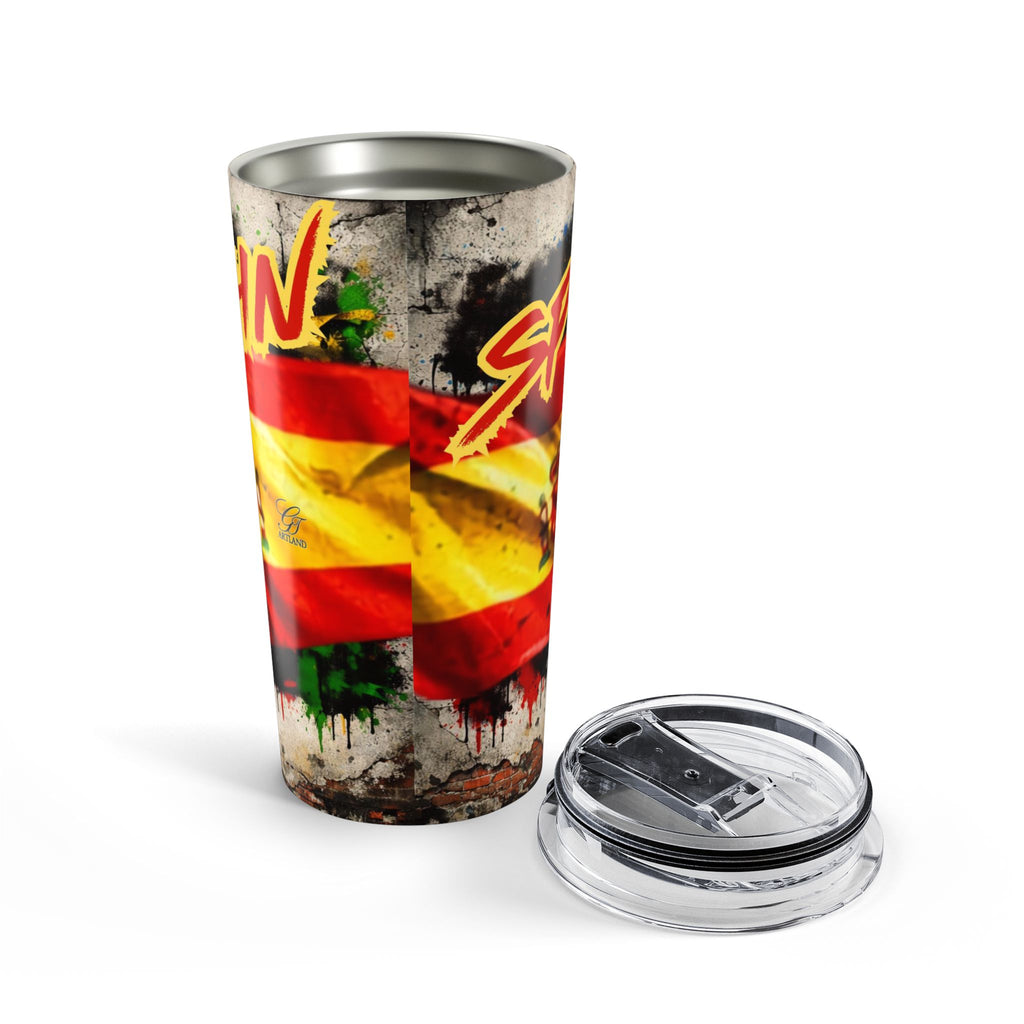 Spainard Urban Designer Football Soccer Fan Drip Tumbler by GT Artland