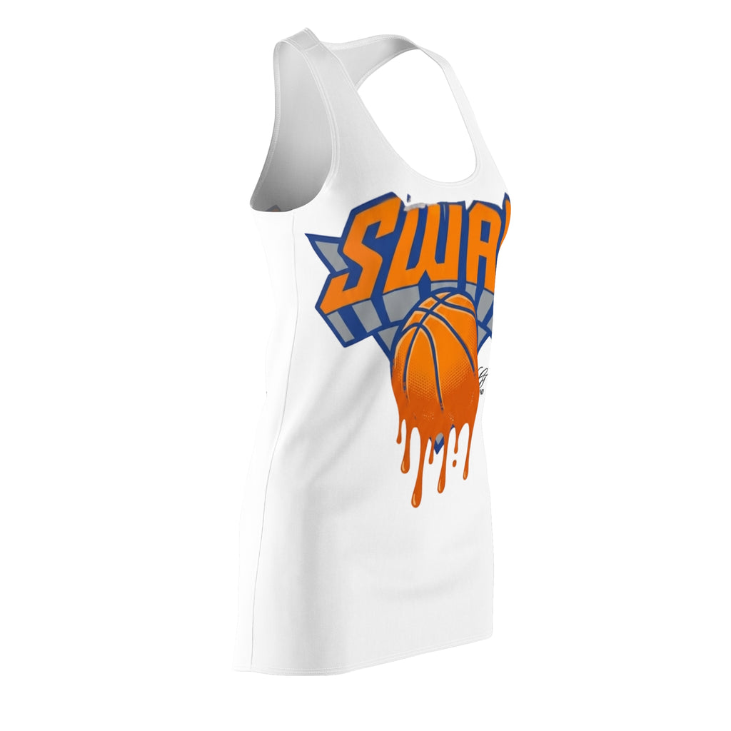 SWAG Dripping Basketball Racerback Dress | Sports Graphic by GT Artland