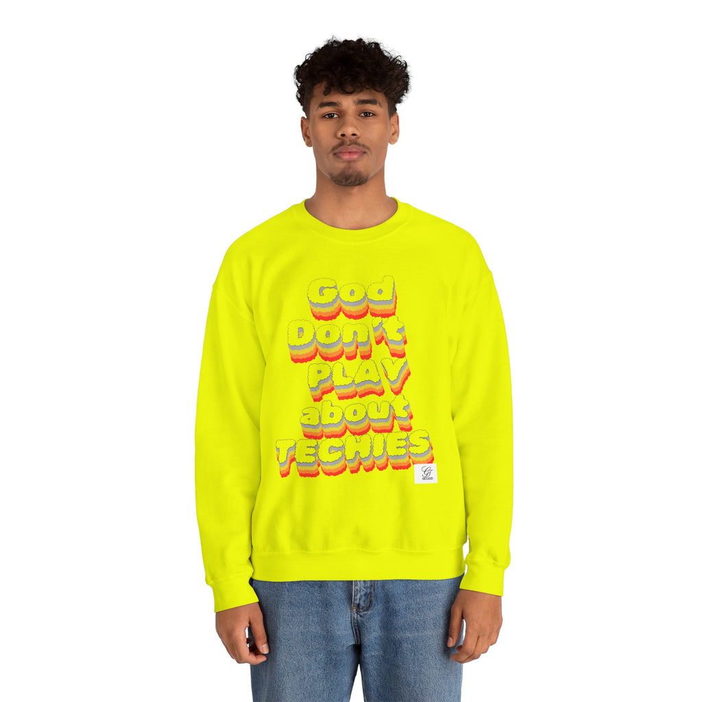 God Don't Play About Techies Unisex Crewneck Sweatshirt