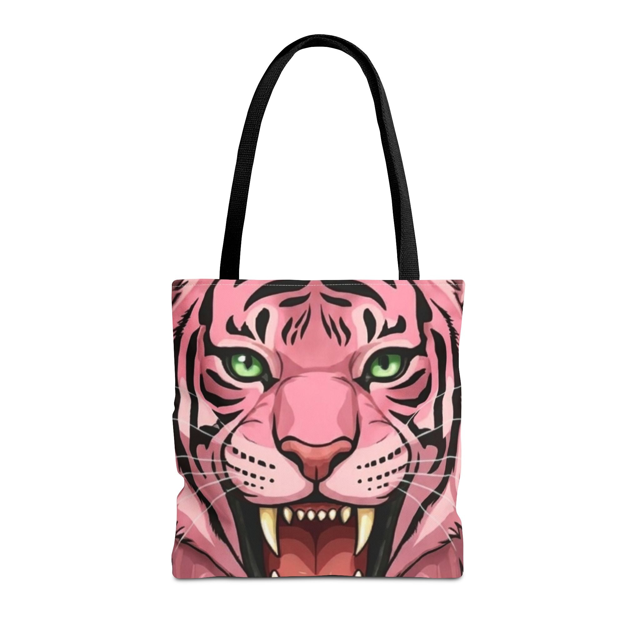 Elite Pink Designer Exotic Tiger Face Tote Bag by GT Artland
