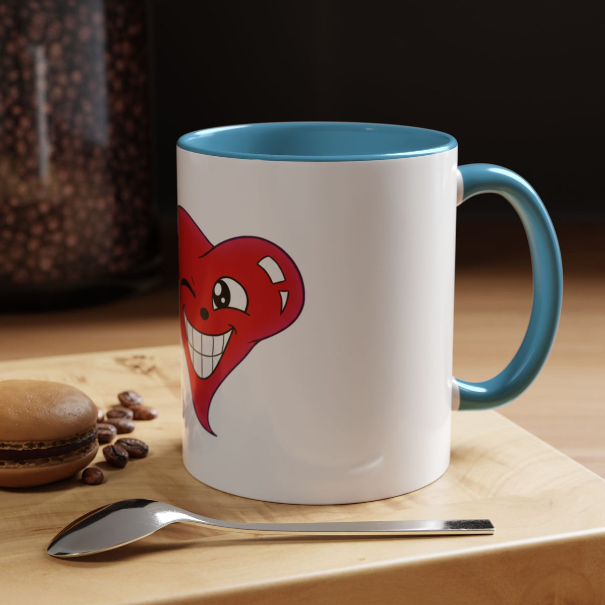 Winking Heart Graphic Mug | Accent Coffee Mug 11oz 15oz