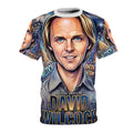 David Wilcock Airbrush Designer Elite Portrait Character Tee | All-Over Print Celebrity Illustration by GT Artland