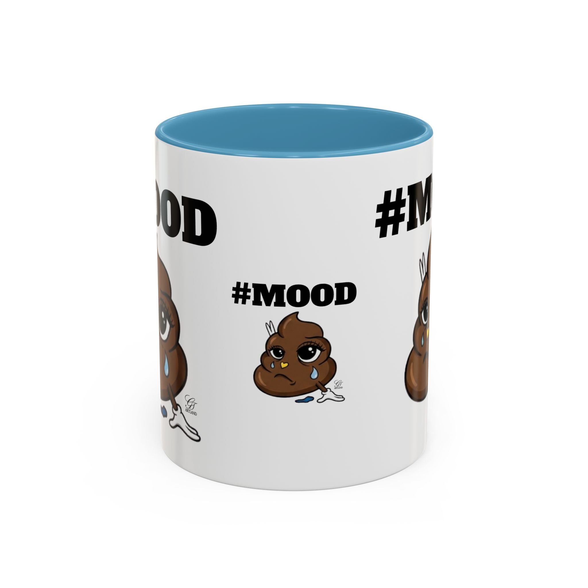 #MOOD Poop Emoji Accent Coffee Mug — Funny 11/15oz Novelty Mug by GT Artland
