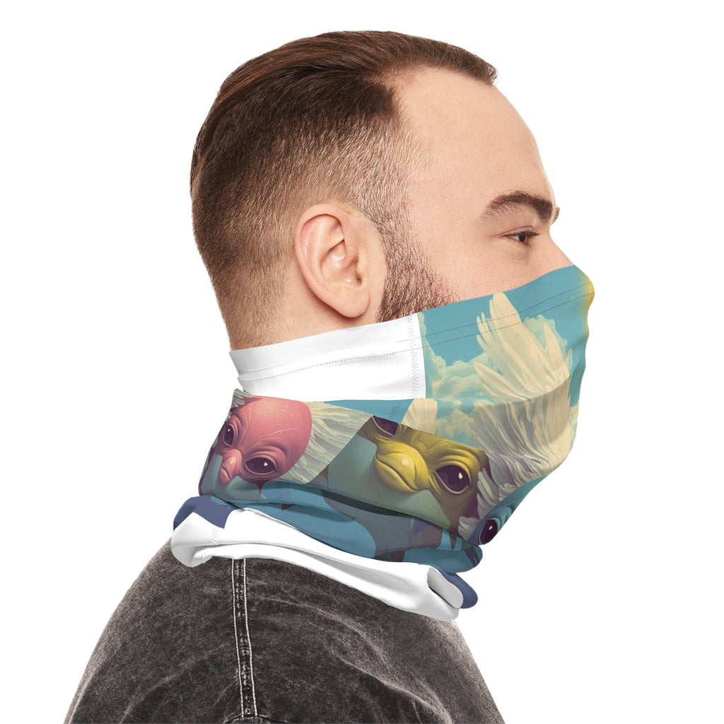 Pastel Dolphin Scenic Neck Gaiter |  Face Mask