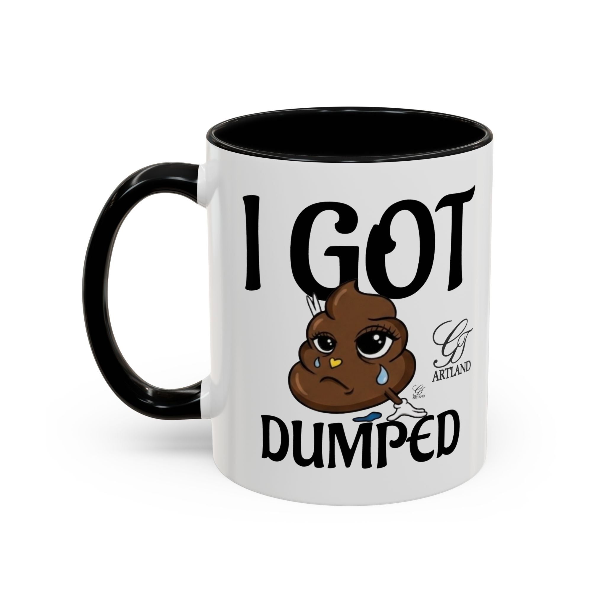 Copy of Funny Sad Poop Mug - "I Got Dumped" Accent Coffee Cup