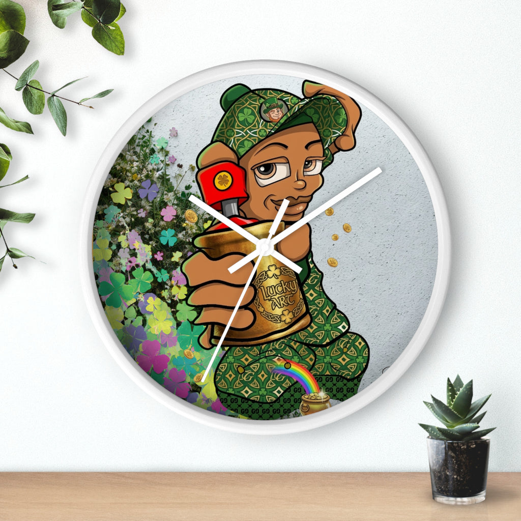 Spray Paint Kid Wall Clock