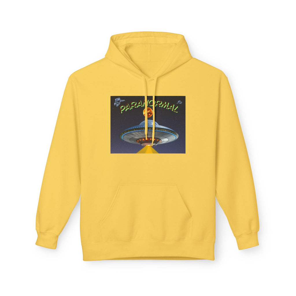 Retro UFO Spaceship Hoodie | Paranormal Alien Abduction Design