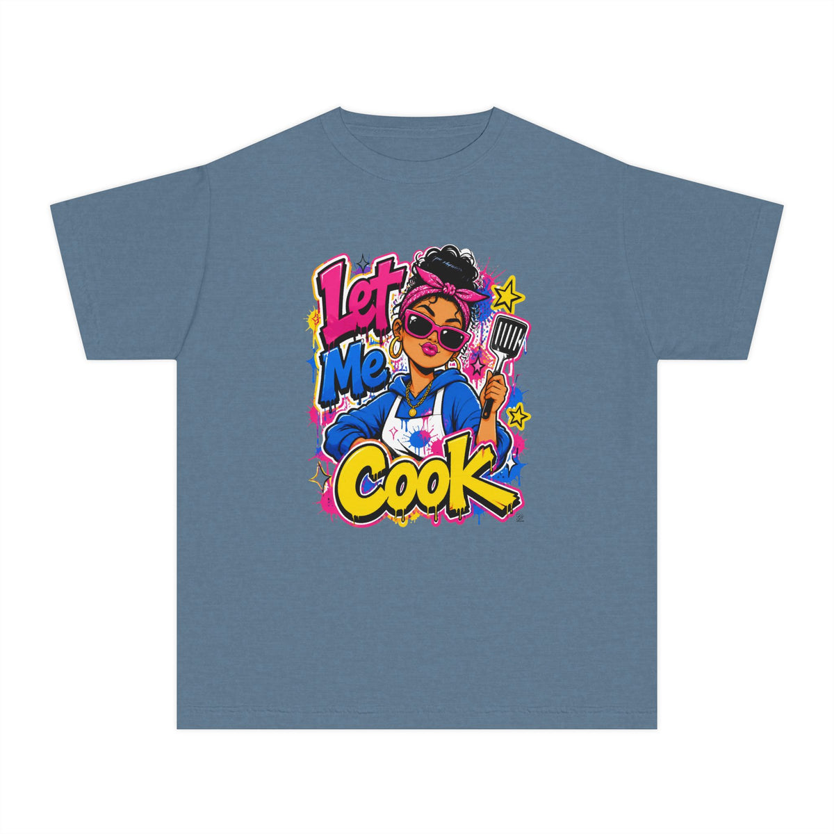 Let Me Cook Cartoon Chef Youth T-Shirt