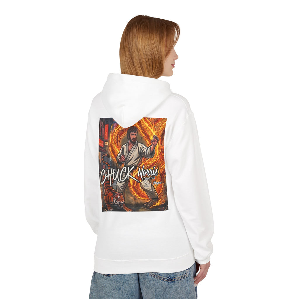 Chuck Norris Martial Arts Hoodie | Action Illustration, Retro Fight Scene by GT Artland
